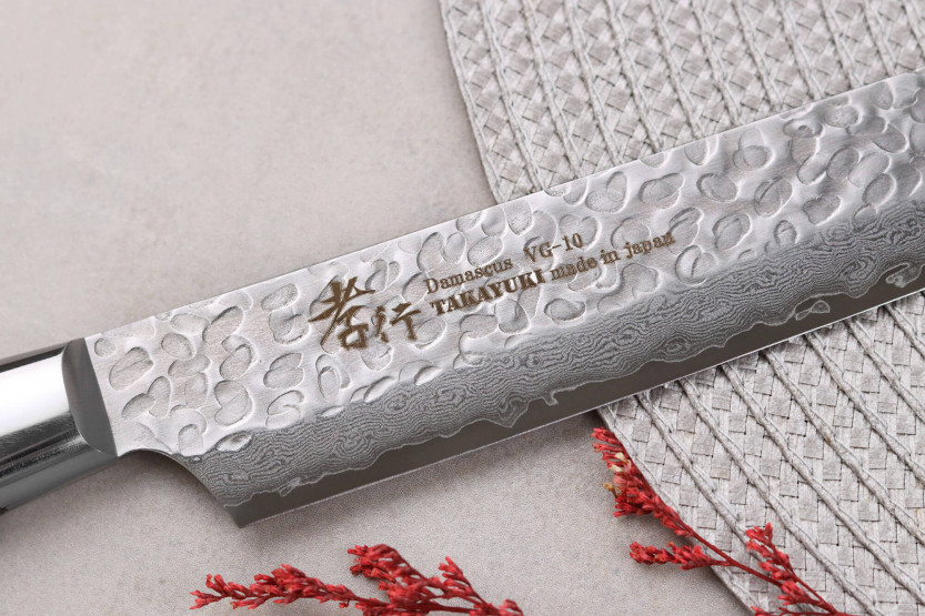Japanisches yanagiba kiritsuke Messer 27cm Sakai Takayuki Damascus Western 33 Schichten
