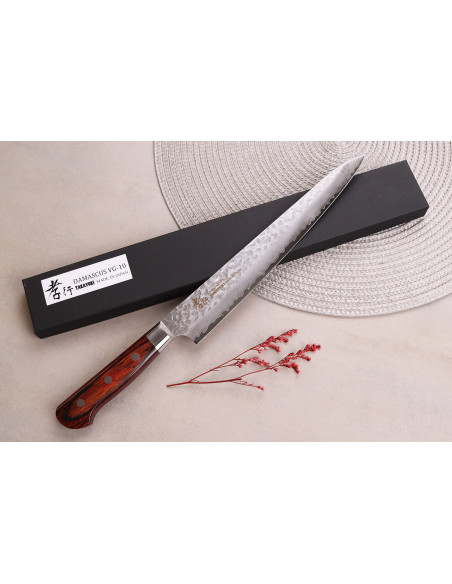 Sakai Takayuki Damascus Western 33-kerroksinen 24cm japanilainen sujihiki veitsi