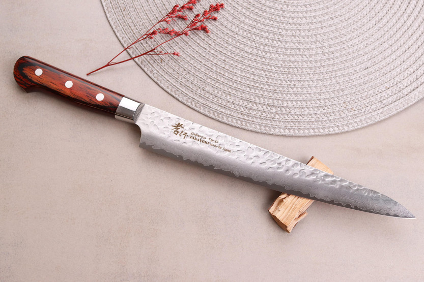 Sakai Takayuki Damascus Western 33-kerroksinen 24cm japanilainen sujihiki veitsi