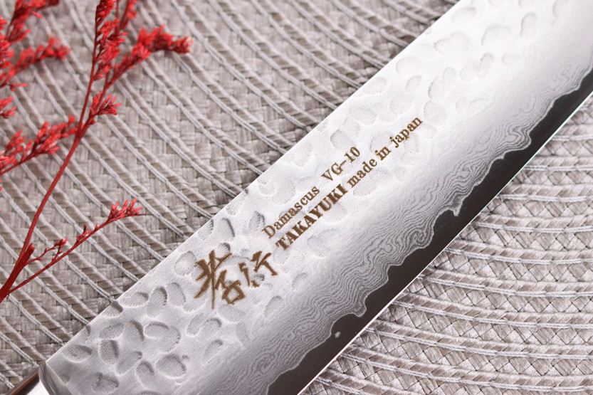 Cuchillo japonés sujihiki Sakai Takayuki Damascus Western 33 capas 24cm
