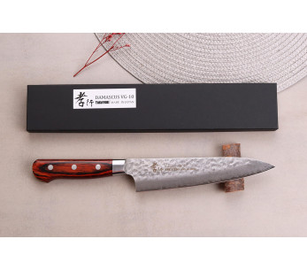 Coltello da chef giapponese Sakai Takayuki da 18 cm con manico occidentale a 33 strati in mogano 2