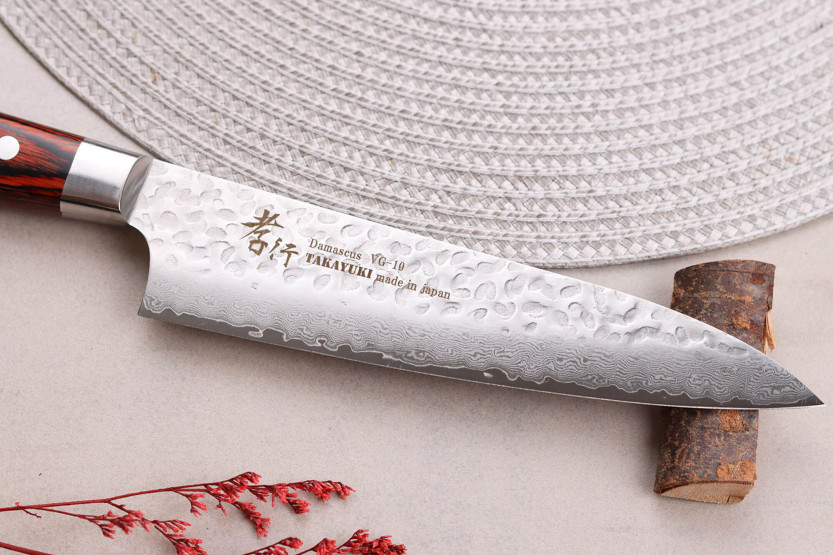 Japanisches Kochmesser 18cm Sakai Takayuki Damascus Western 33 Schichten