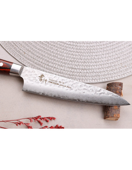Japanisches Kochmesser 18cm Sakai Takayuki Damascus Western 33 Schichten