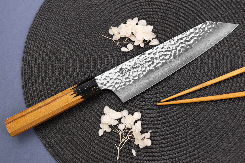 Kiritsuke knife 19cm Japanese Sakai Takayuki Kashi Urushi VG10 damas