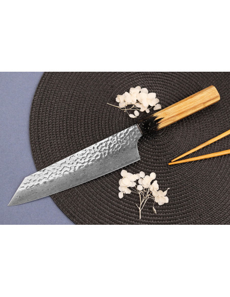 Coltello kiritsuke 19cm giapponese Sakai Takayuki Kashi Urushi VG10 damas