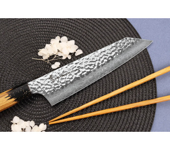 Cuchillo kiritsuke 19cm japonés Sakai Takayuki Kashi Urushi VG10 damas 2