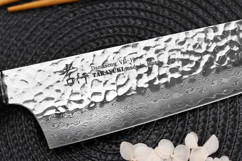 Kiritsuke mes 19cm Japans Sakai Takayuki Kashi Urushi VG10 damas