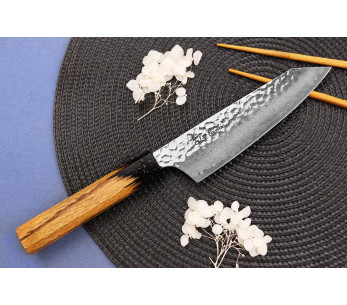 santoku mes kiritsuke 16cm Japans Sakai Takayuki Kashi Urushi VG10 damas 2