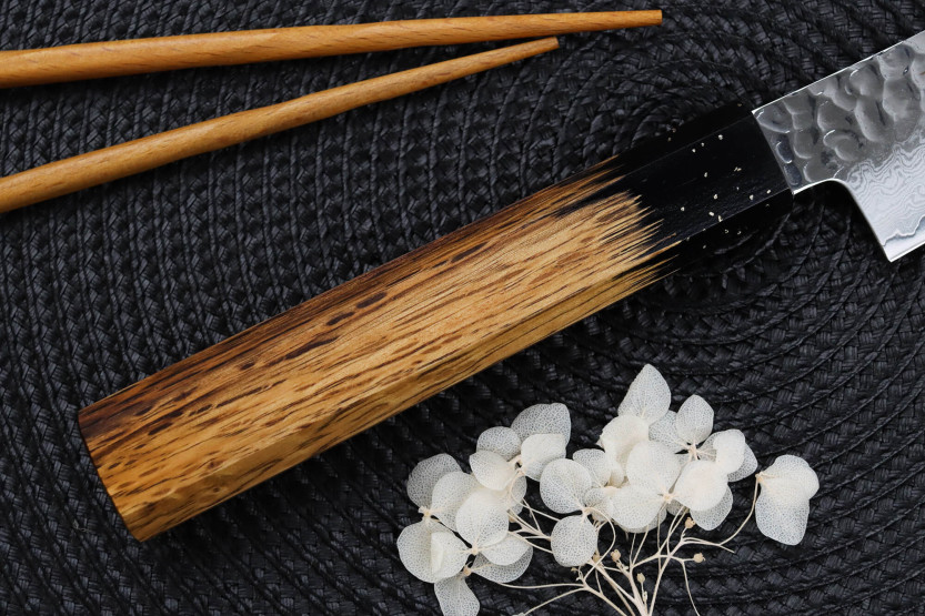 Estojo sujihiki 24cm japonais Sakai Takayuki Kashi Urushi VG10 damas