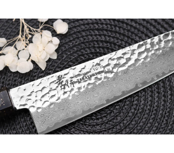 Sakai Takayuki Kashi Urushi VG10 Damasco 21cm Cuchillo de cocinero japonés 2