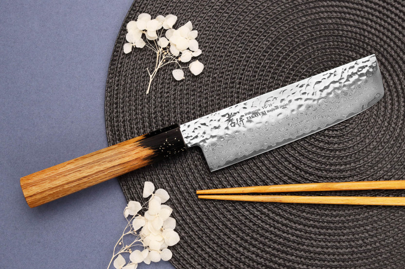 nakiri messer 16cm Japonese Sakai Takayuki Kashi Urushi VG10 damas
