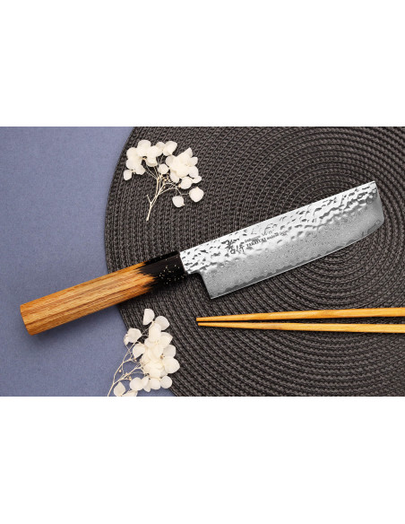 coltello nakiri 16cm Giapponese Sakai Takayuki Kashi Urushi VG10 damas