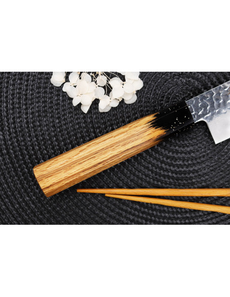 nakiri-kniv 16 cm Japonese Sakai Takayuki Kashi Urushi VG10 damas