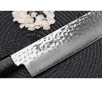coltello nakiri 16cm Giapponese Sakai Takayuki Kashi Urushi VG10 damas 2