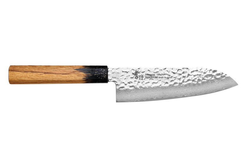 coltello santoku 17cm japonais Sakai Takayuki Kashi Urushi VG10 damas