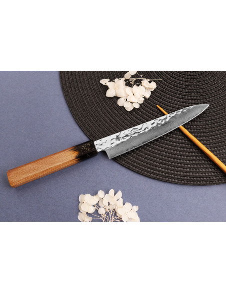 Universalkniv 15cm japonais Sakai Takayuki Kashi Urushi VG10 damas