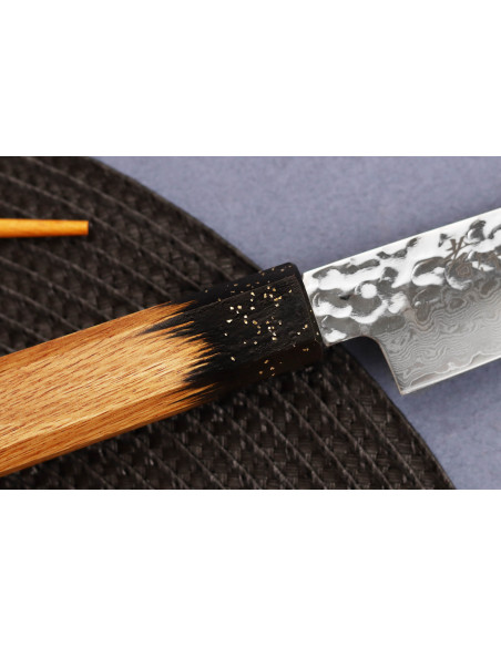 Universalkniv 15cm japonais Sakai Takayuki Kashi Urushi VG10 damas