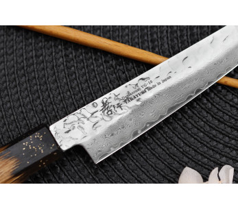 Universalkniv 15cm japonais Sakai Takayuki Kashi Urushi VG10 damas 2