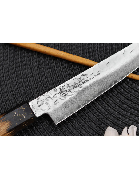 Universeel mes 15cm japonais Sakai Takayuki Kashi Urushi VG10 damas