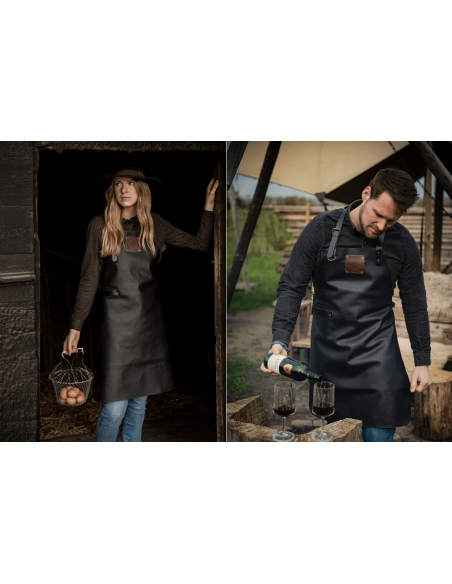 Grembiule da cucina in pelle artigianale Witloft Buffalo Collection