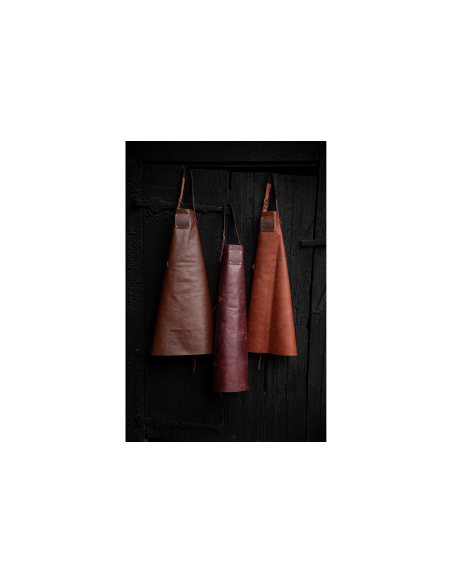 Grembiule da cucina artigianale in pelle pieno fiore Witloft Buffalo Collection
