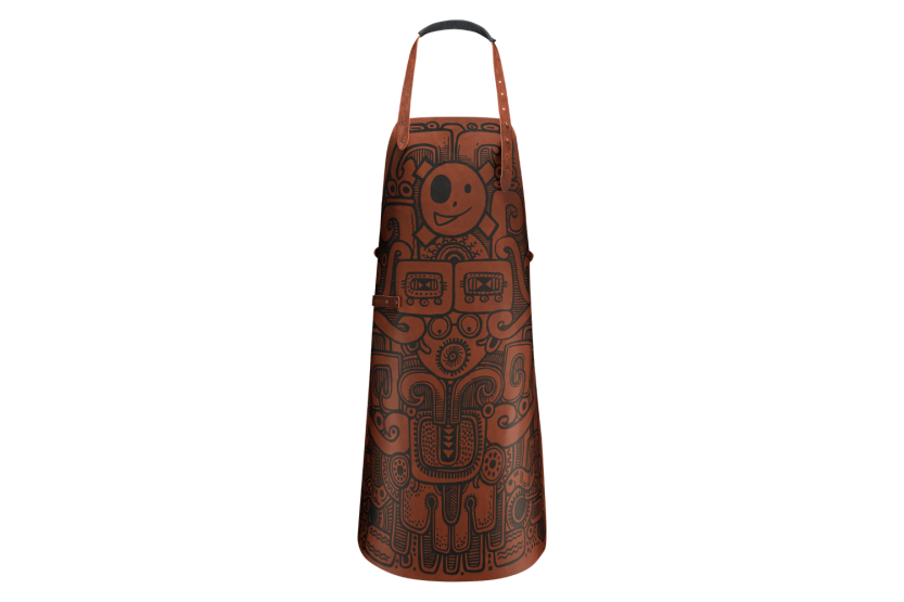 Witloft Barbacoa edición limitada delantal de cocina de cuero hecho a mano