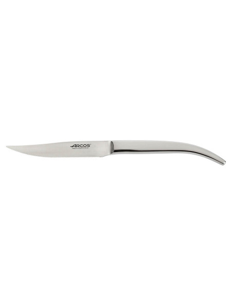Sett med 4 Arcos Steel-Force biffkniver i rustfritt stål, 11 cm takket blad
