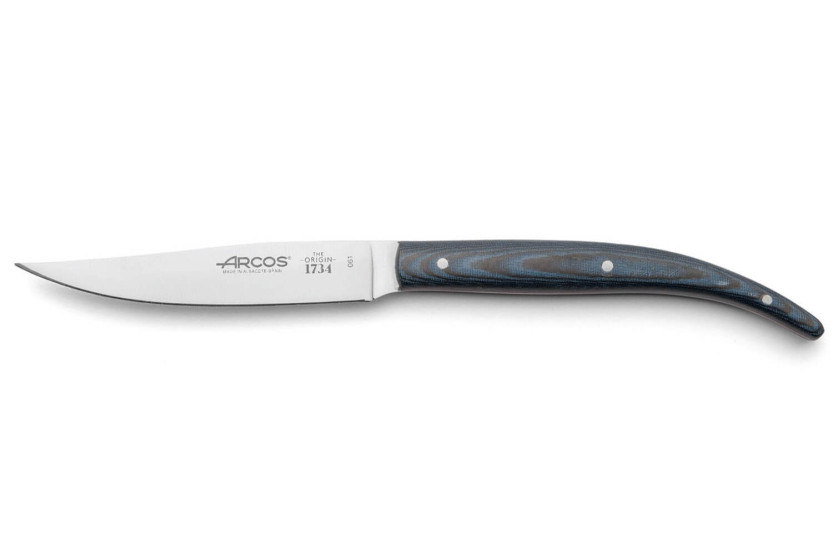 Set van 4 Arcos The Origin steakmessen blauw micarta handvat