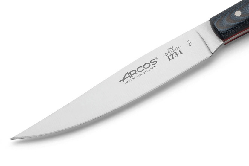 Set van 4 Arcos The Origin steakmessen blauw micarta handvat