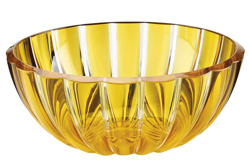 Guzzini Dolcevita amberkleurige slakom van biobased polymeer