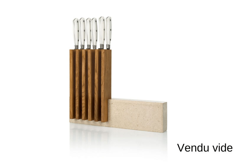 Arcos Petra bloque de piedra y madera 28x36.4x7.8cm