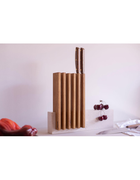 Arcos Petra bloque de piedra y madera 28x36.4x7.8cm
