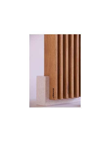 Arcos Petra bloco de pedra e madeira 28x36,4x7,8cm