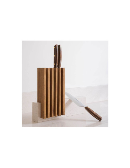 Arcos Petra bloque de piedra y madera 28x36.4x7.8cm