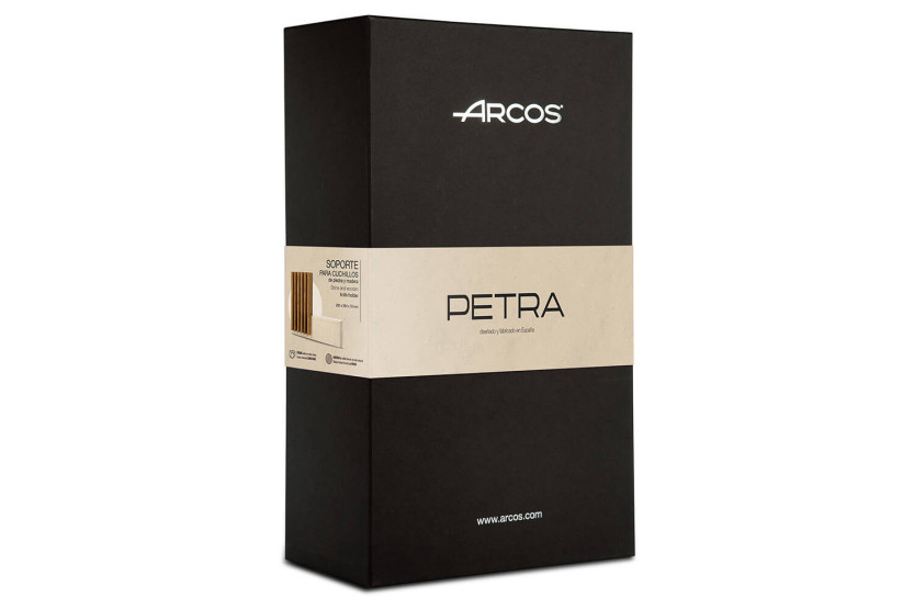 Arcos Petra handgefertigter leerer Block aus Stein und Holz 28x36,4x7,8cm
