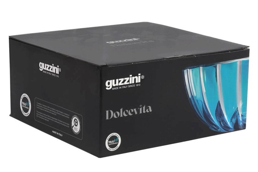 Guzzini Dolcevita turkoosi salaattikulho biopohjaisesta polymeeristä
