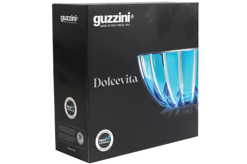 Insalatiera Guzzini Dolcevita turchese in polimero biodegradabile