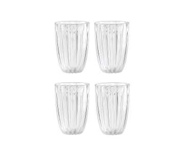 Sett med 4 Guzzini Dolcevita-glass i biobasert polymer