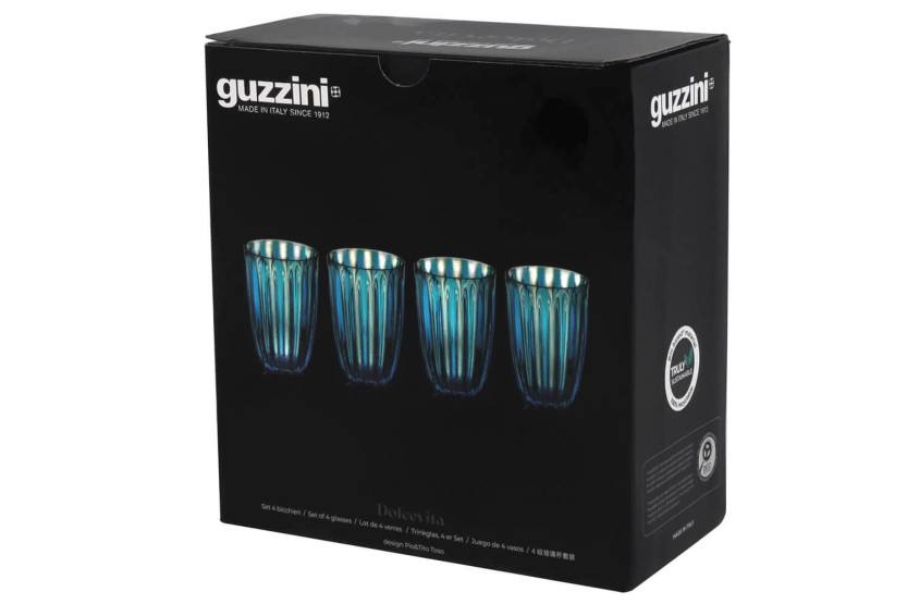 Set om 4 Guzzini Dolcevita-glas i biobaserad polymer