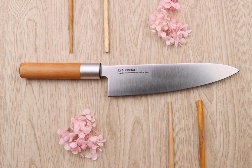 Japansk kokkekniv 20 cm Suncraft Senzo magnoliahåndtak