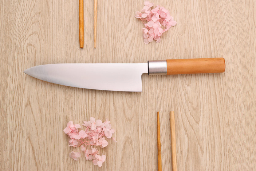 Japanisches Kochmesser 20cm Suncraft Senzo Griff aus Magnolia