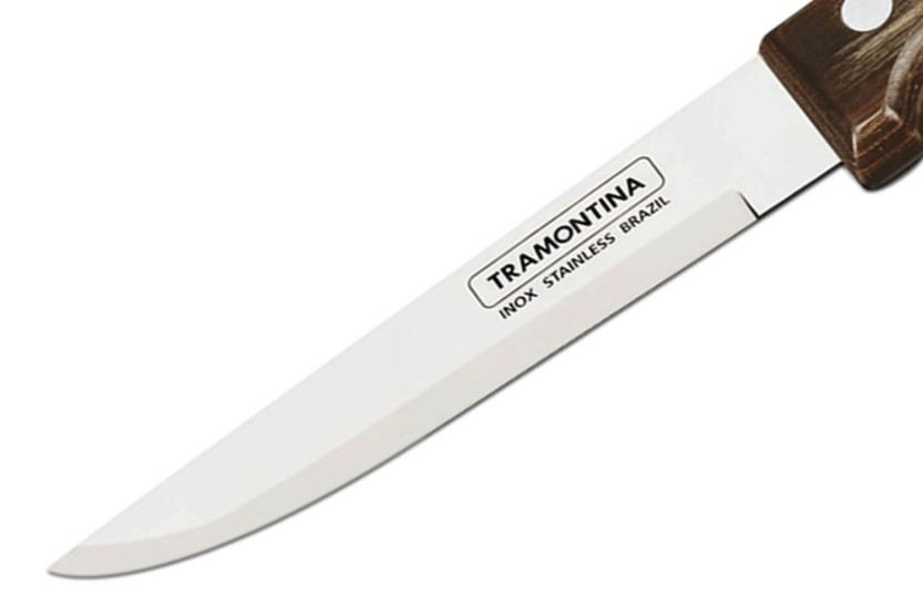 Sæt med 12 Tramontina Gaucho steakknive, glat blad