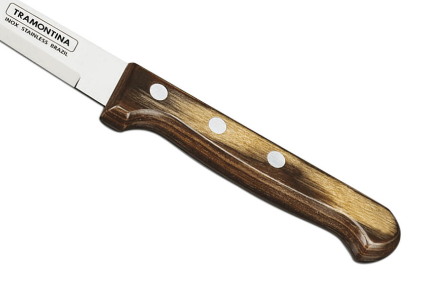 Sett med 12 Tramontina Gaucho biffkniver, glatt blad