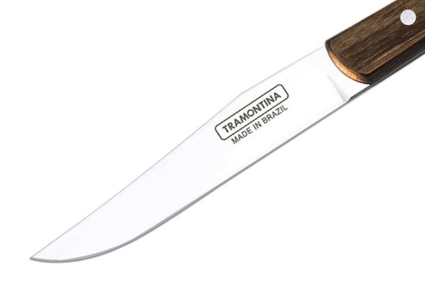 Sæt med 12 Tramontina franske steakknive, glat blad