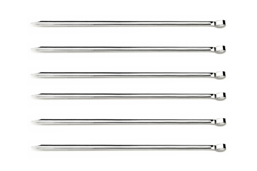 Set de 6 pinchos para asado Tramontina Churrasco 30cm