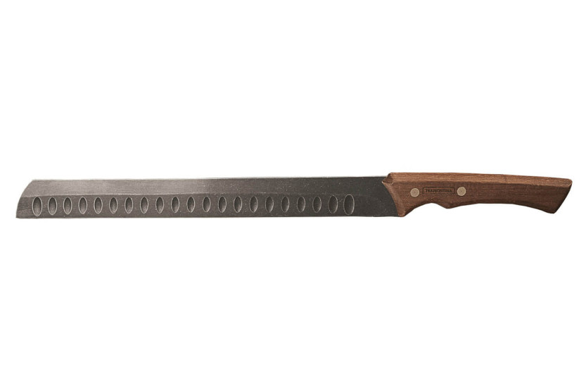 Schinkenmesser Tramontina Churrasco schwarze Klinge mit mit Kullen