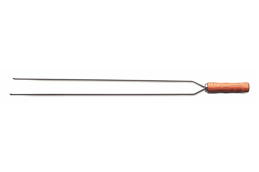 Tramontina Churrasco dobbeltspyd i rustfrit stål og træ 75 cm