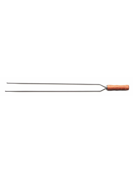 Tramontina Churrasco dobbeltspyd i rustfrit stål og træ 75 cm