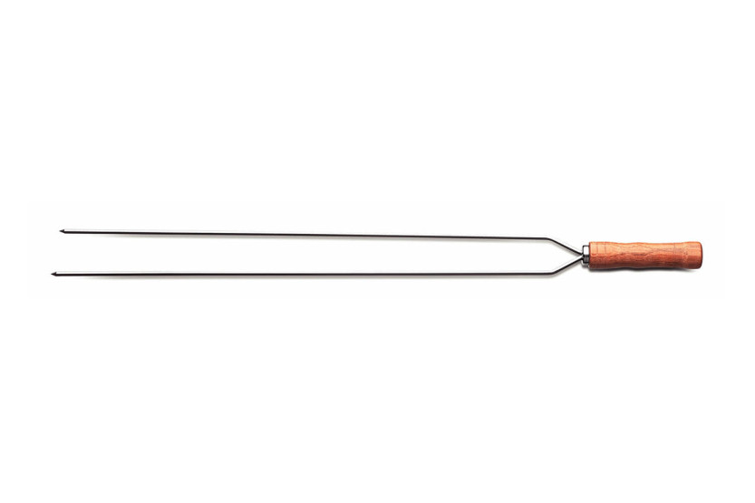 Tramontina Churrasco dobbeltspyd i rustfritt stål og tre 65 cm