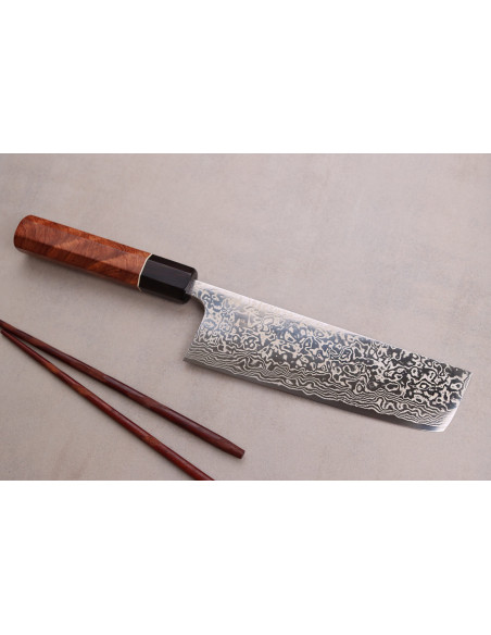 nakiri mes 16,5cm Japonais artisanaal Masashi Yamamoto SLD damas